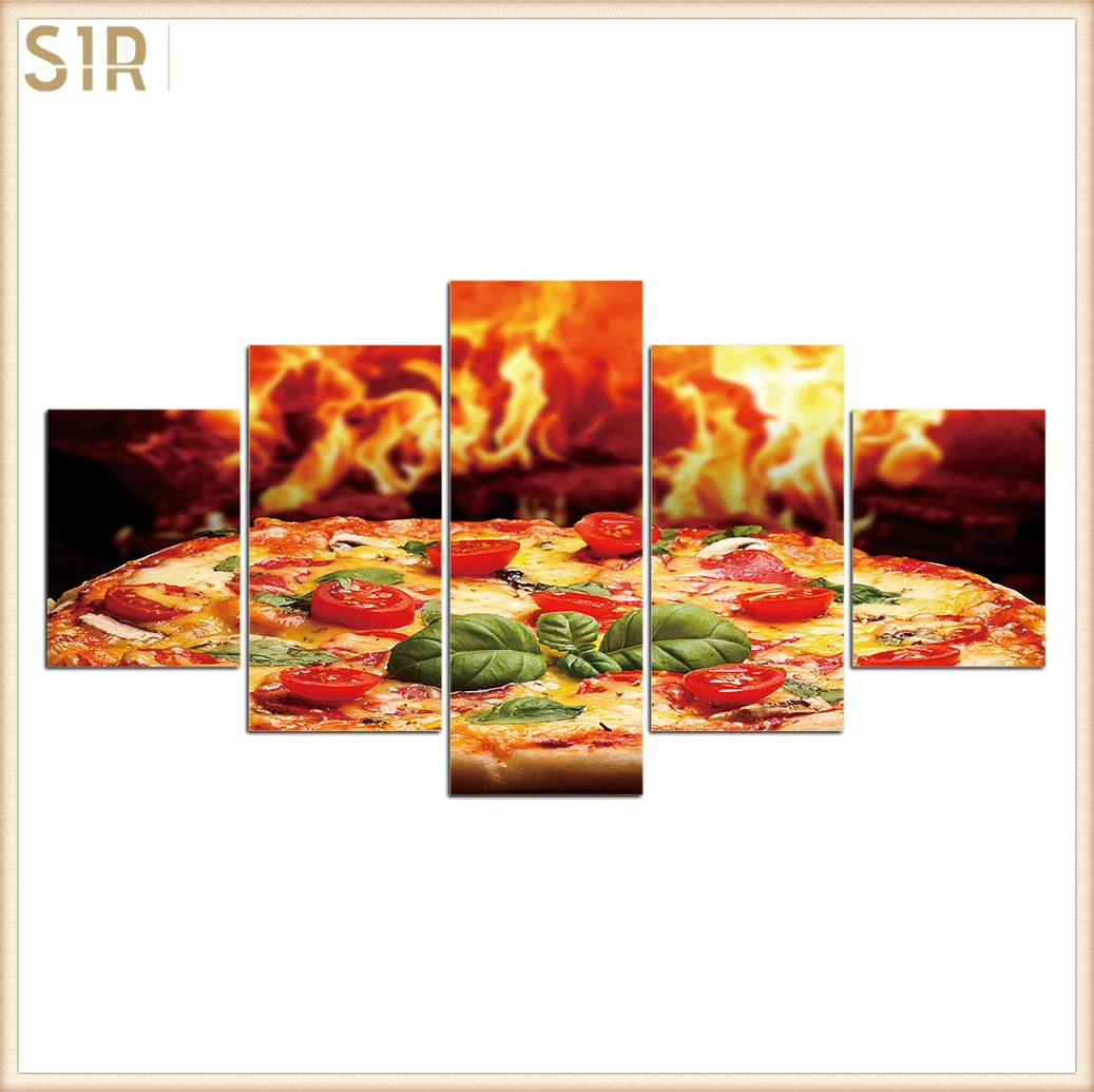 

Food Restaurant Hotel Decoration Wall Art HD Five Poster Printing Oil Painting Home Mural Delicious Poster For Dining Room Decor