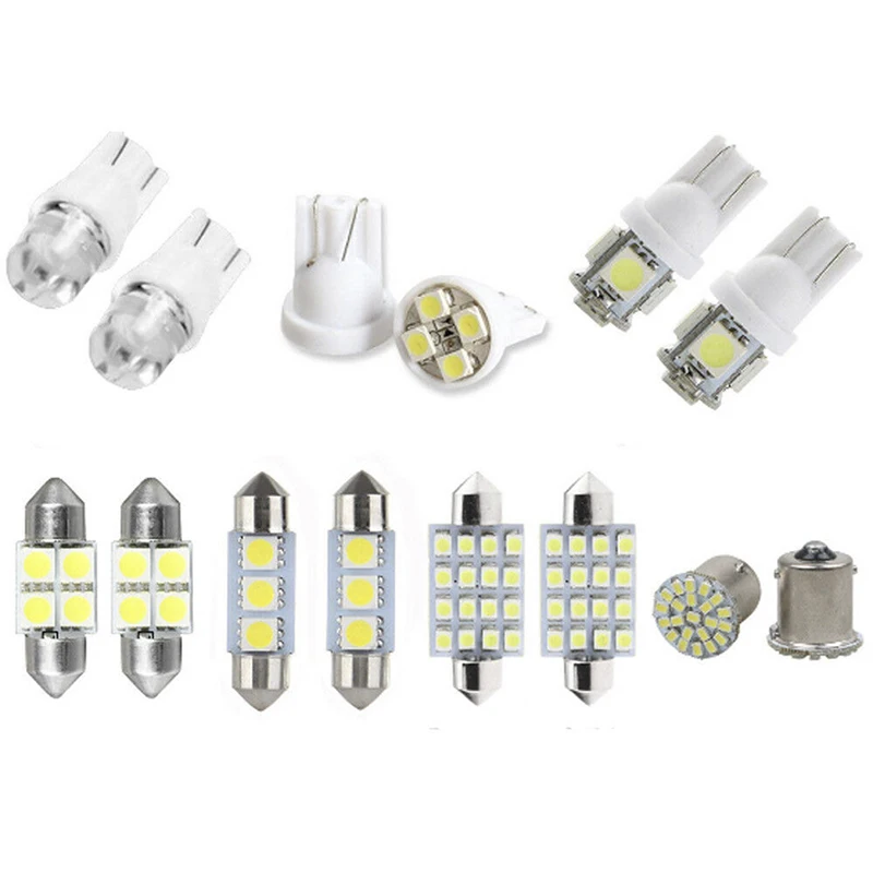14 шт. светодиодный комплект для внутренней упаковки T10 36 мм Карта Купол номерного