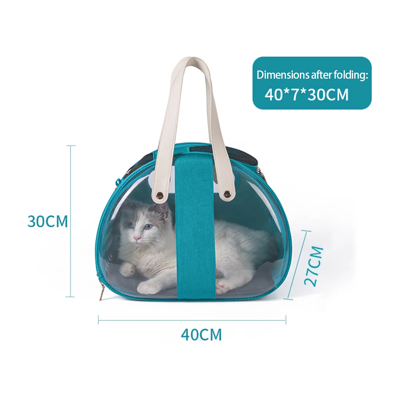

Cat Bag Breathable Portable Pet Carrier Bag Outdoor Travel Handbag For Cat And Dog Transparent Space Pet Carrying Capsule Cage