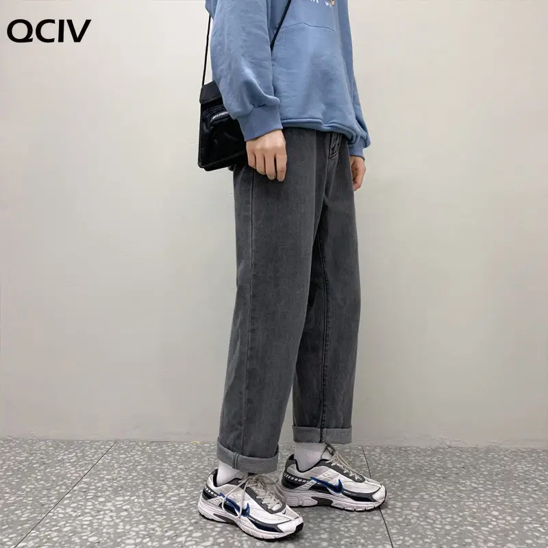 

Korean Solid Color Men's Straight Denim Pants Harajuku Man Streetwear Loose Casual Jeans Trousers Man Clothing