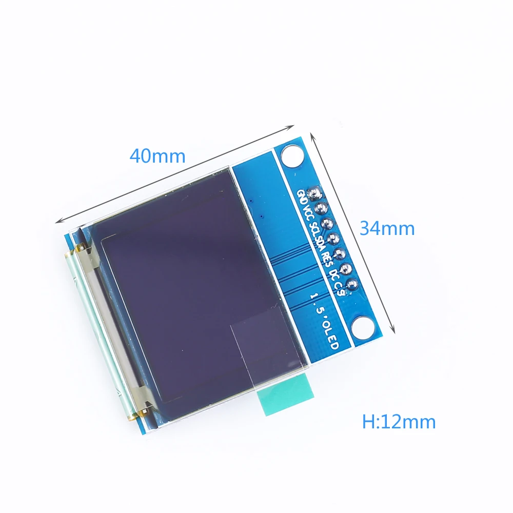 1.27in SPI 128x96 RGB OLED Display Module SSD1351 Driver 128*96 | Instrument Parts & Accessories