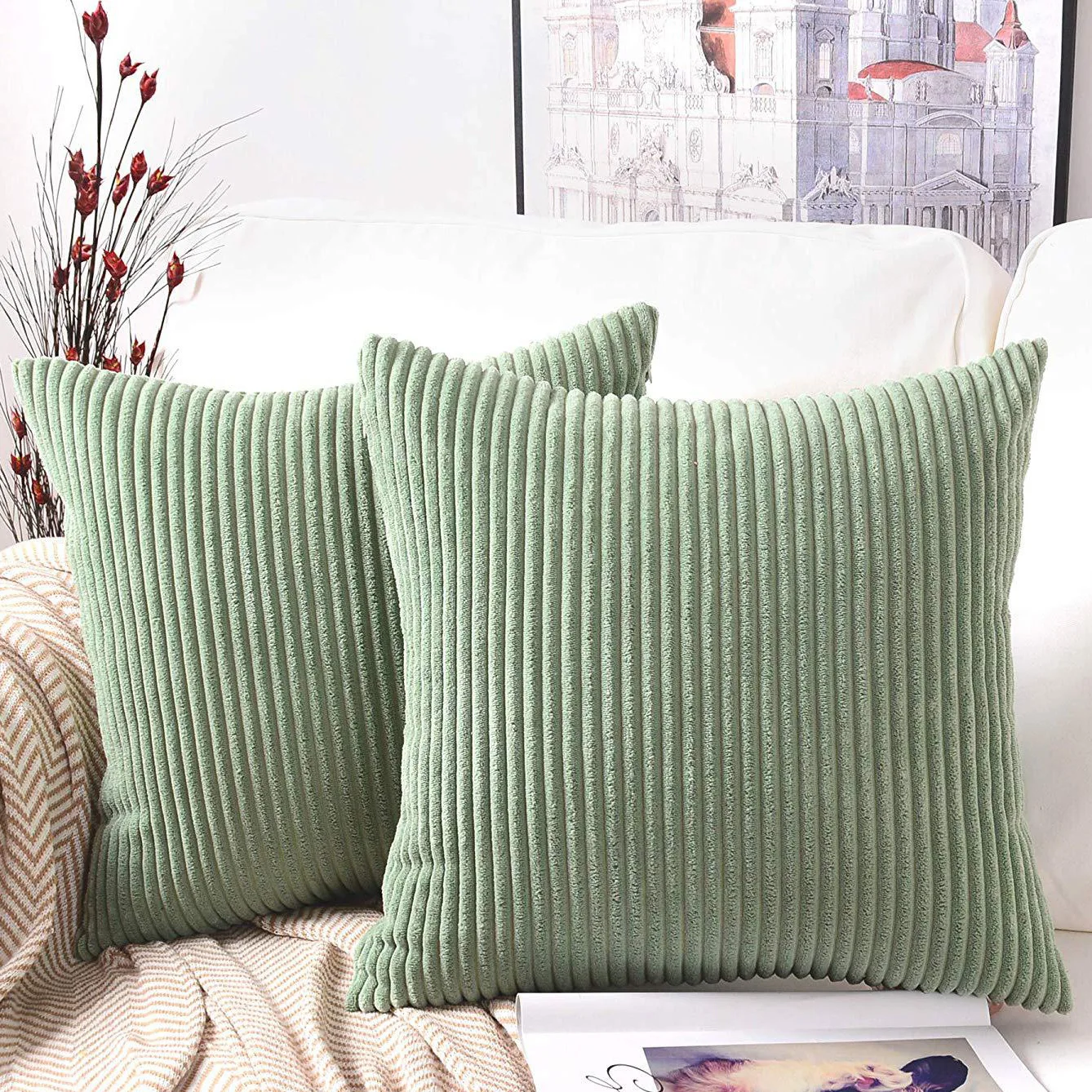 

1Pcs Solid Color Corduroy Pillow Case Decorative Sofa Cushion Cover 40x40cm 45x45cm 30x50cm Pillow Cover Home Decor