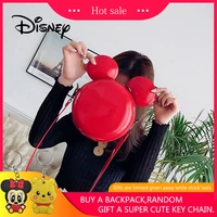 2020 disney backpack mickey mouse women bags mickey shoulder diagonal bag casual fashion girl pu small round bag birthday gifts