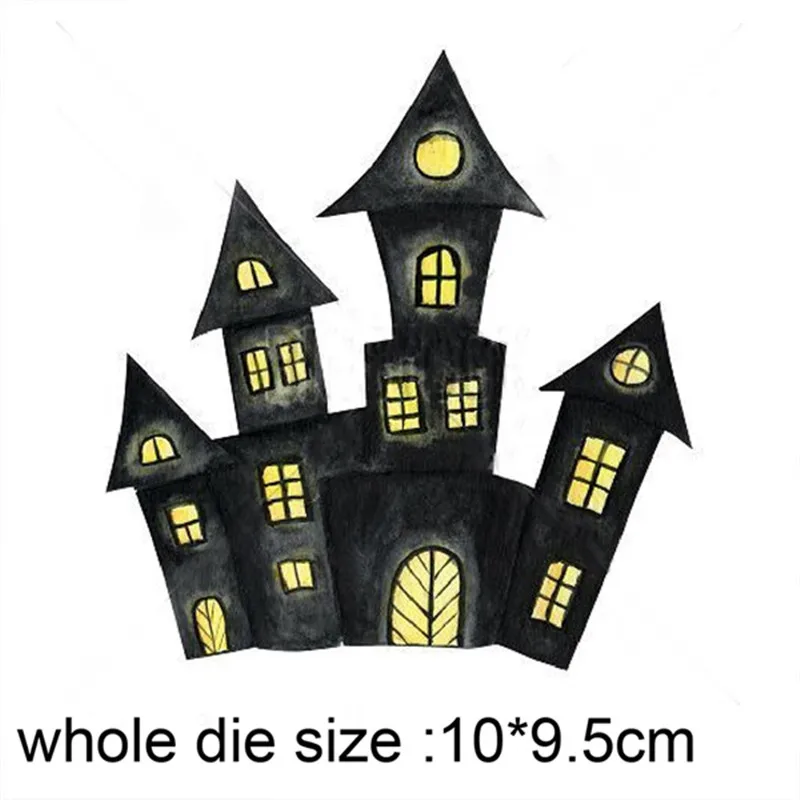 

Halloween Castle House Metal Cutting Dies For Scrapbooking dies DIY Decor Embossing dies Stencil Dies Paper Card Making New 2020