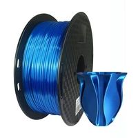 1 75mm pla 3d printer filament silk pla sapphire blue luxury silky luster 500g1kg shiny 3d pen printing materials consumables
