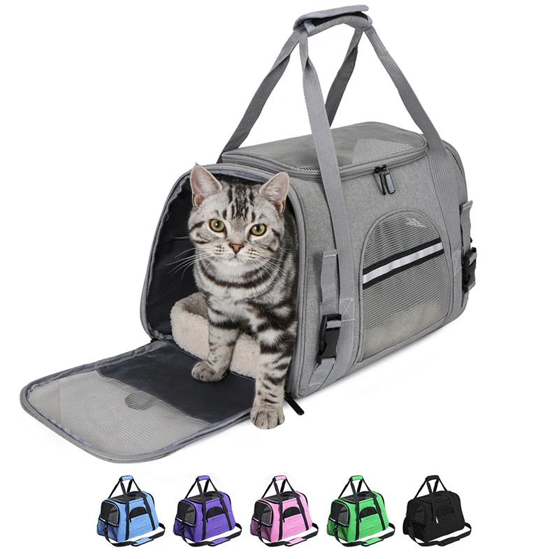 

Cat Car Carrier Bags Dog Breathable Backpack Pet Foldable Outgoing Travel Tote Bag Cat Supplies Puppy Transport Box Accessories