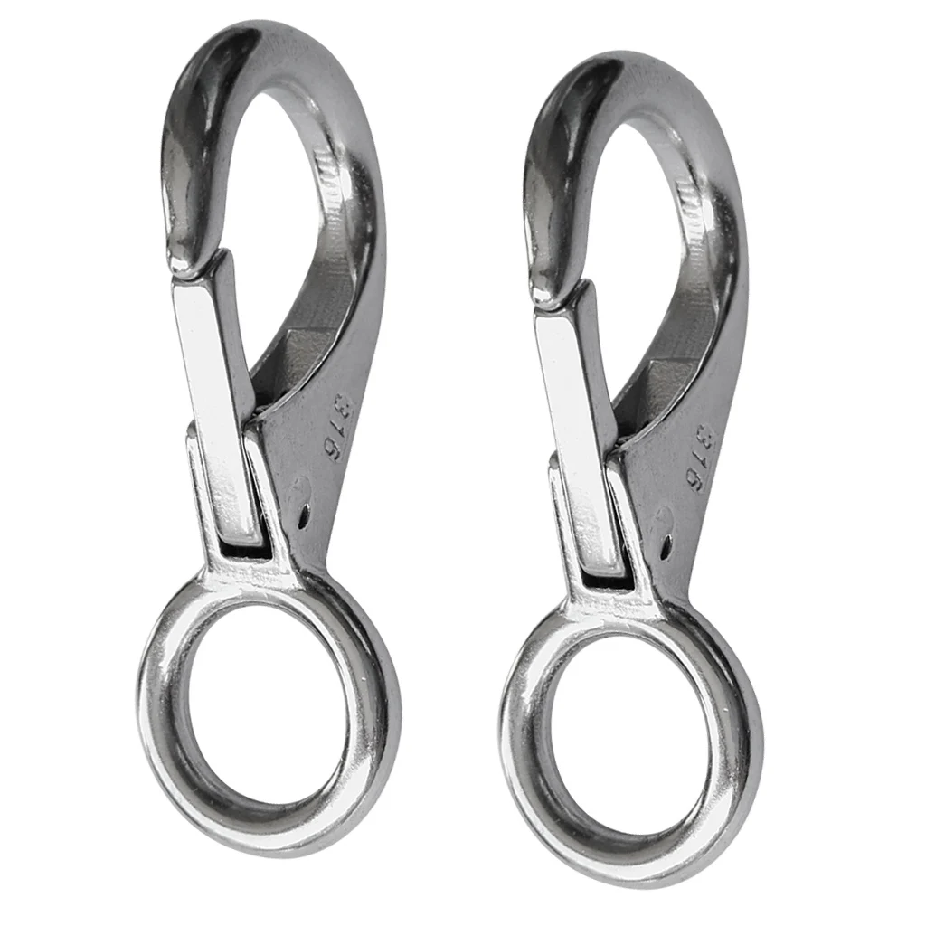 

Stainless Steel Snap Hook With Thimble Snap Hook Snap Snap Clip 2-pack
