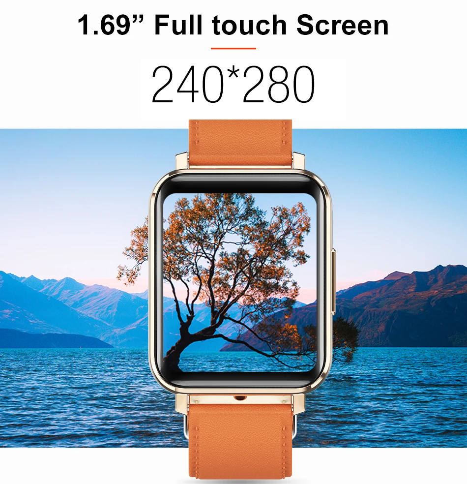 

2021 T8 Smart Watch Herren 1,69 Zoll Vollbild Smart Armband Damen Herzfrequenz Körpertemperatur Schlaf Smart Watch Anwendbar