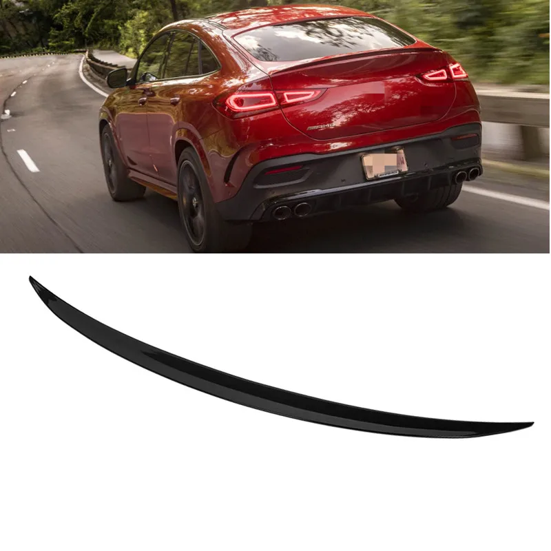 

Glossy Black Car Rear Trunk Spoiler Tail Wing Lip Splitter for Mercedes Benz AMG W167 GLE53 Coupe 2019 2020 2021 2022 2023 2024