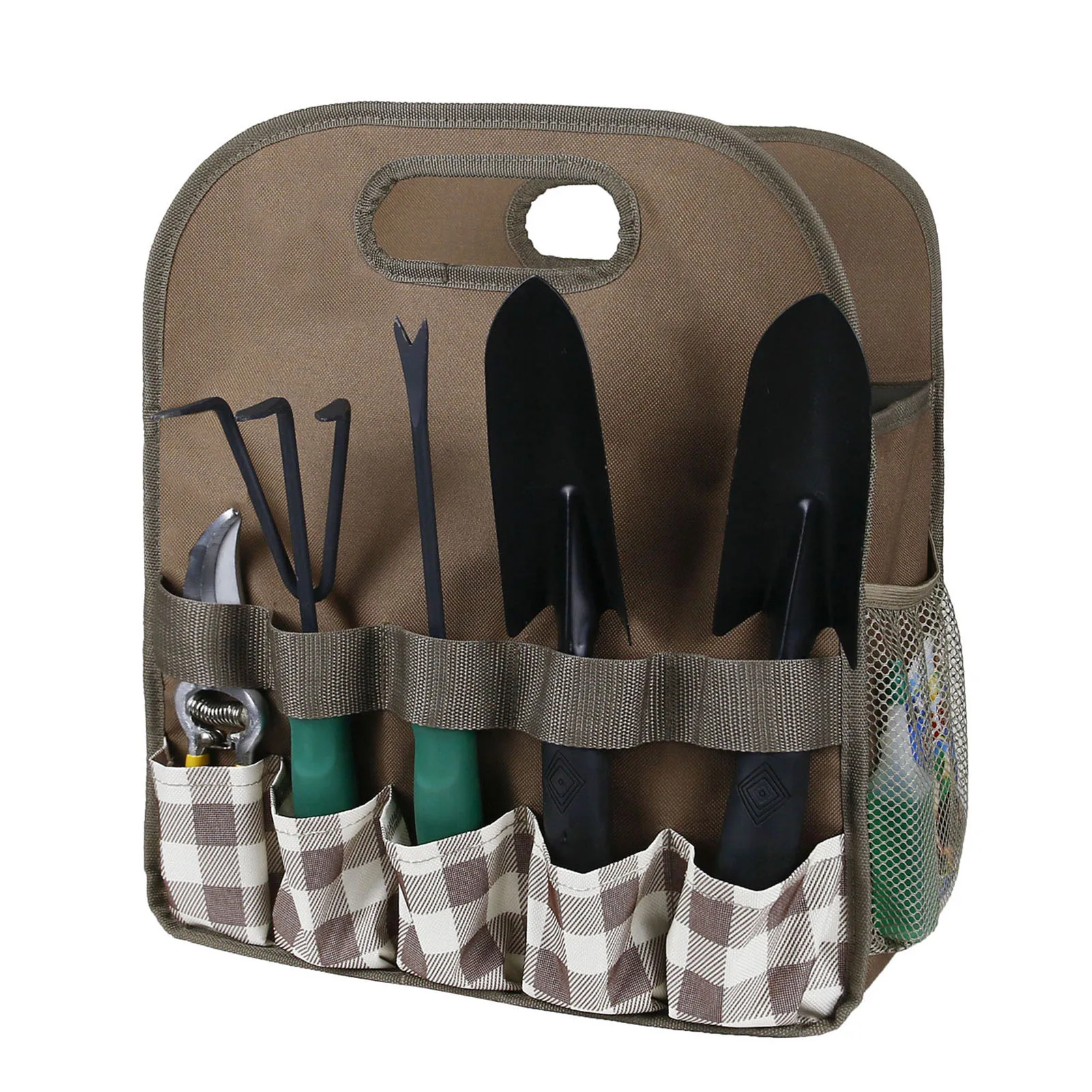 

Gardening Tote Bag Tool Bag Gardener Storage Bag with Sturdy PE Board Garden Tool Storage Bag and Home Organizer with Pockets