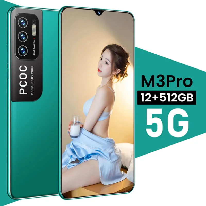 

Global Version M3 Pro 5G 16+512GB Dimensity 700 90Hz 6.7" DotDisplay NFC 6800mAh 48MP Triple Camera Cellphone