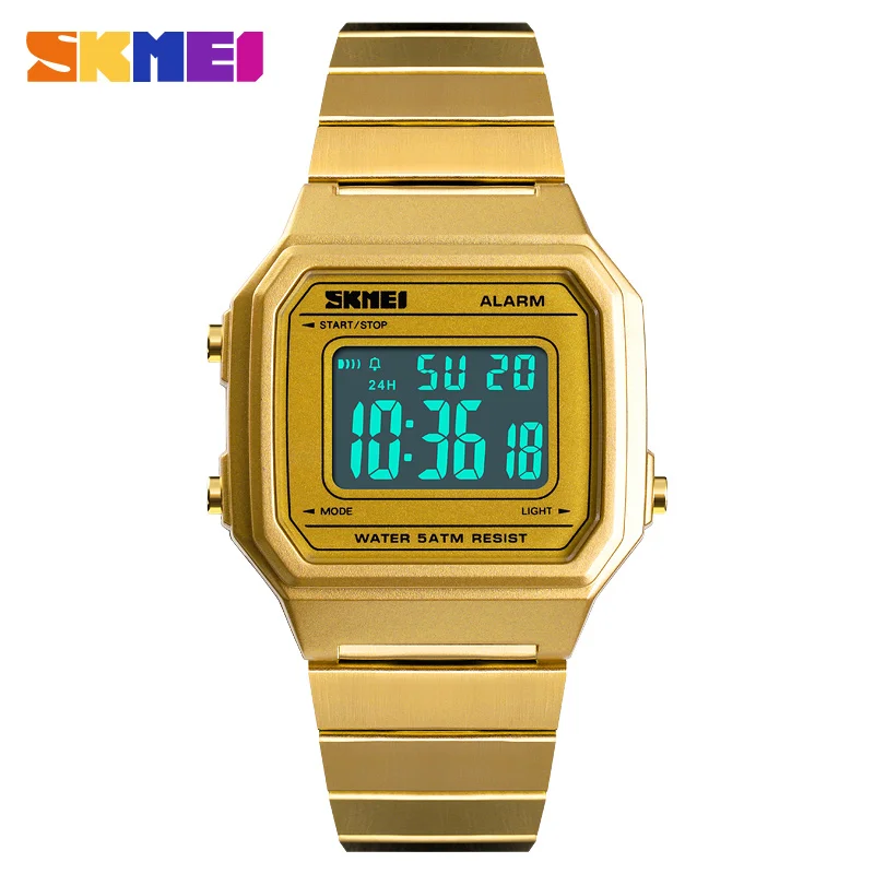 Часы наручные SKMEI мужские с хронографом брендовые водонепроницаемые цифровые