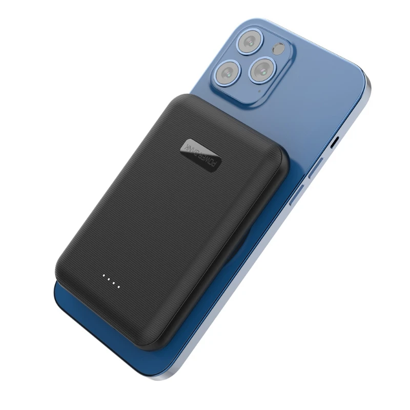 

Power Bank 5000mAh Magnetic Fast Wireless Powerbank USB C Quick Charging External Battery Charger for i-Phone 12 Pro