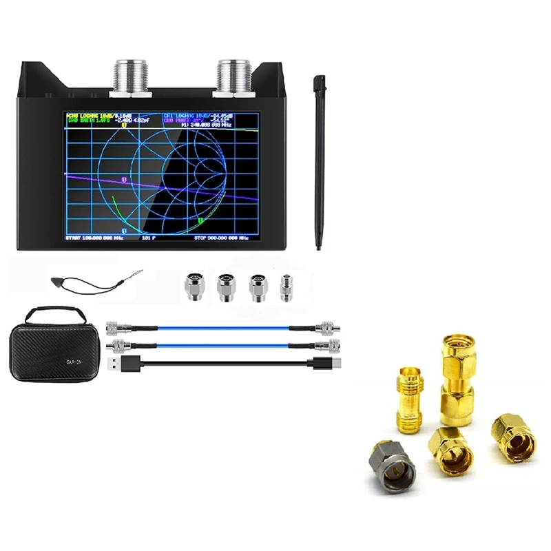 

Nanovna SAA-2N V2.2 Vector Network Analyzer +SMA Calibration Kit RF Coaxial Test Connector Short/Load/Open/Thru Type