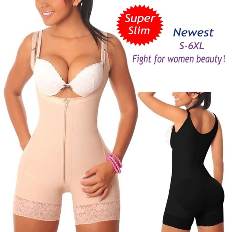 Fajas Colombianas Sexy corps complet Shaper femmes grande taille contrôle du ventre buste Corset classique Shaper body
