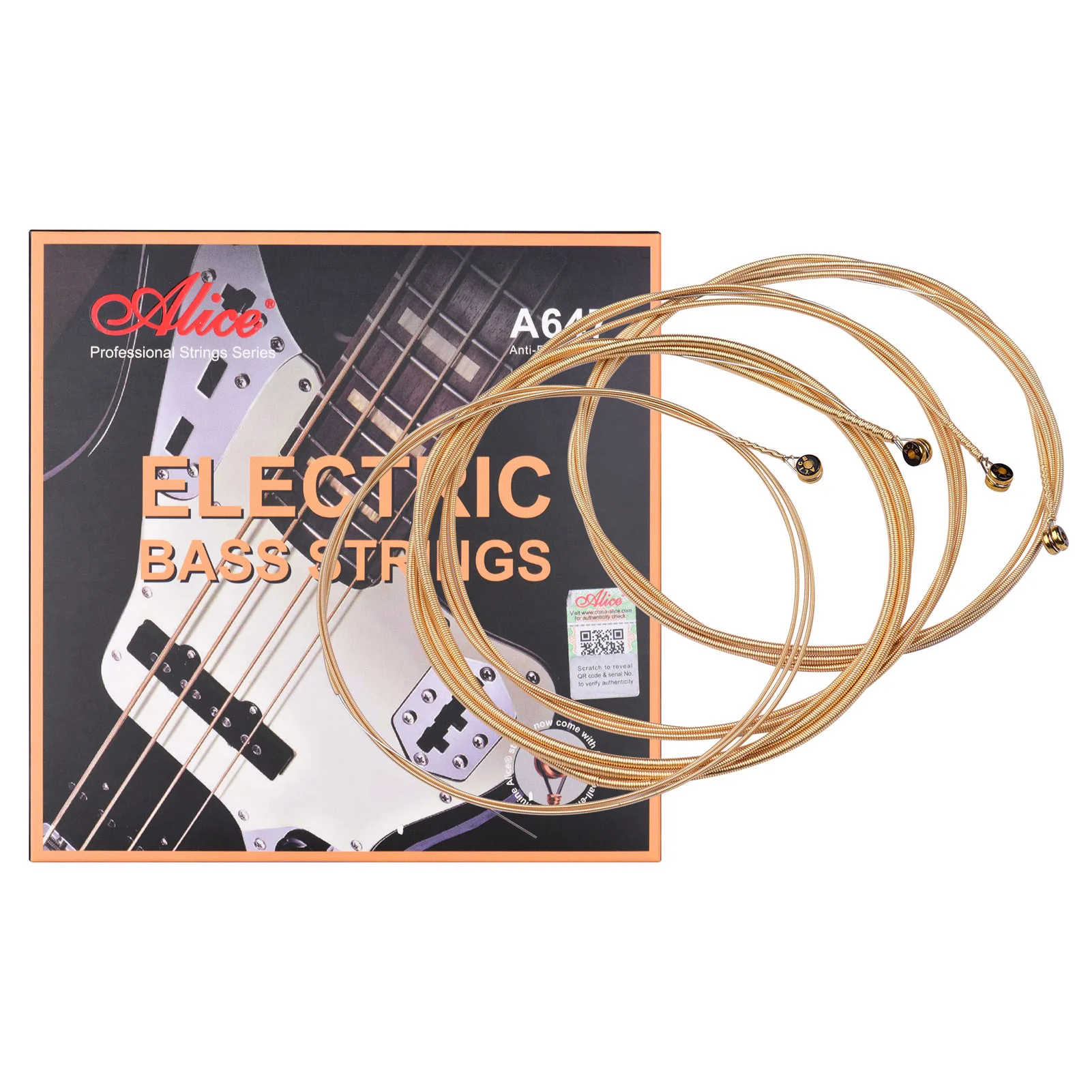 

Alice A647(4)-M Electric Bass Strings Hexagonal Core Bronze Iron Alloy Winding Strings for 4-String 22-24 Frets Electric Bass