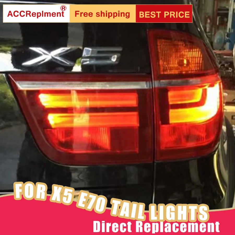 Новый светодиодный задний светильник s в сборе для BMW X5 E70 2007 2011 тормозной фонарь DRL