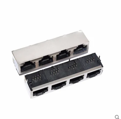 Сетевая розетка RJ45 56 1*4 без светильник 4 порта 8p8c с экранированием Нет осколков шт.