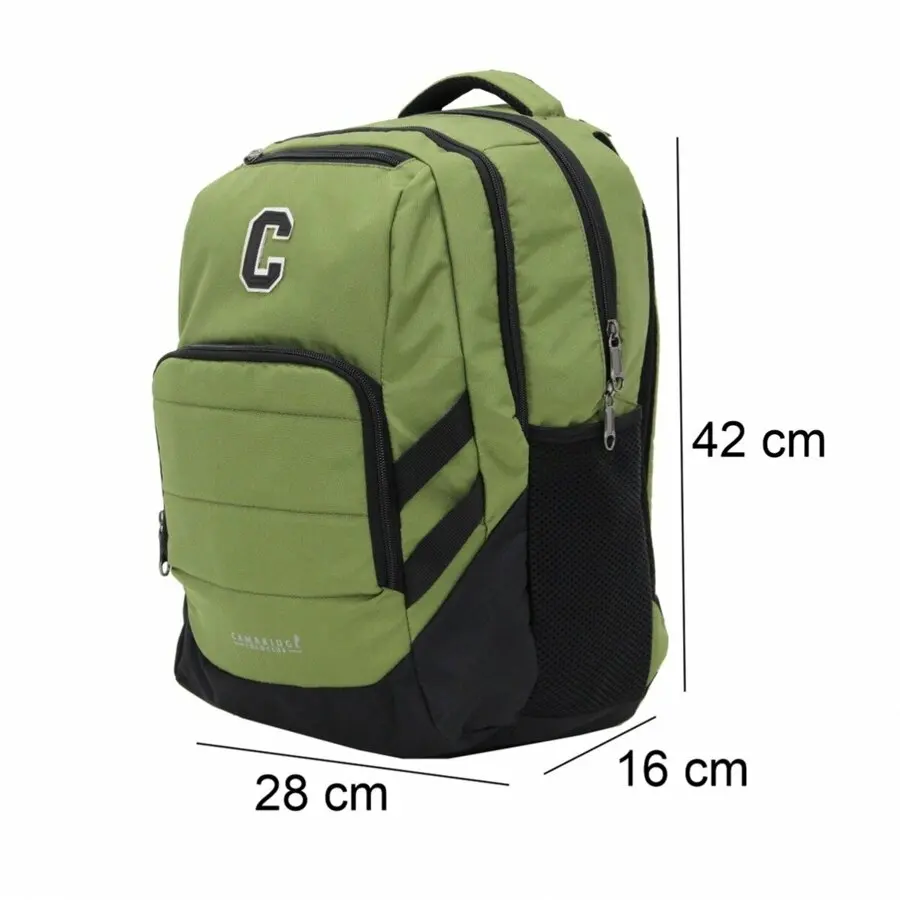 

Unisex Backpack CAMBRDGE POLO CLUB Women's two-front compartment backpack plcan1780 Green 2021 Fashion