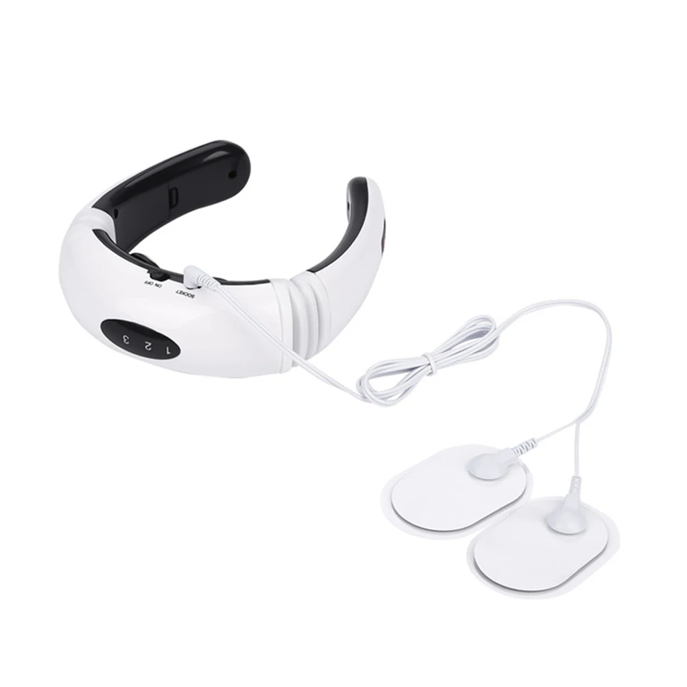 Практичный Электрический импульсный массажер для шеи шейный массаж магнитное