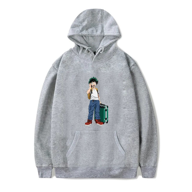 Толстовка с длинным рукавом и капюшоном в стиле аниме Моя геройская