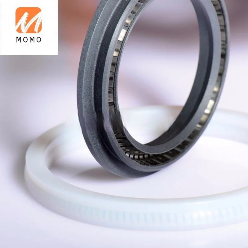 

white ptfe slanted coil spring energised seal