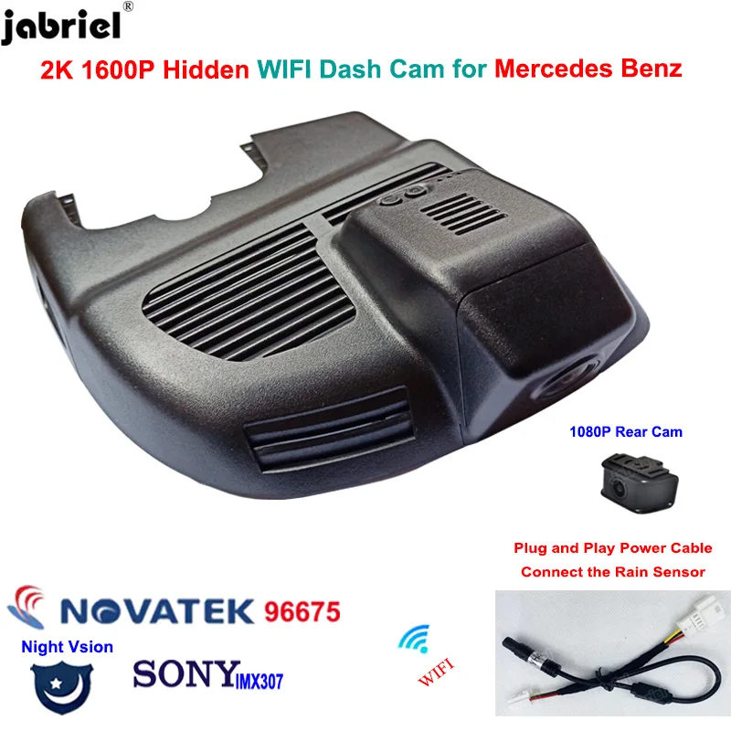

2K Wifi Автомобильный видеорегистратор для Mercedes Benz A Class w176 w177 GLA x156 CLA w117 для Mercedes Benz cla gla a 45 220 220d 250 amg