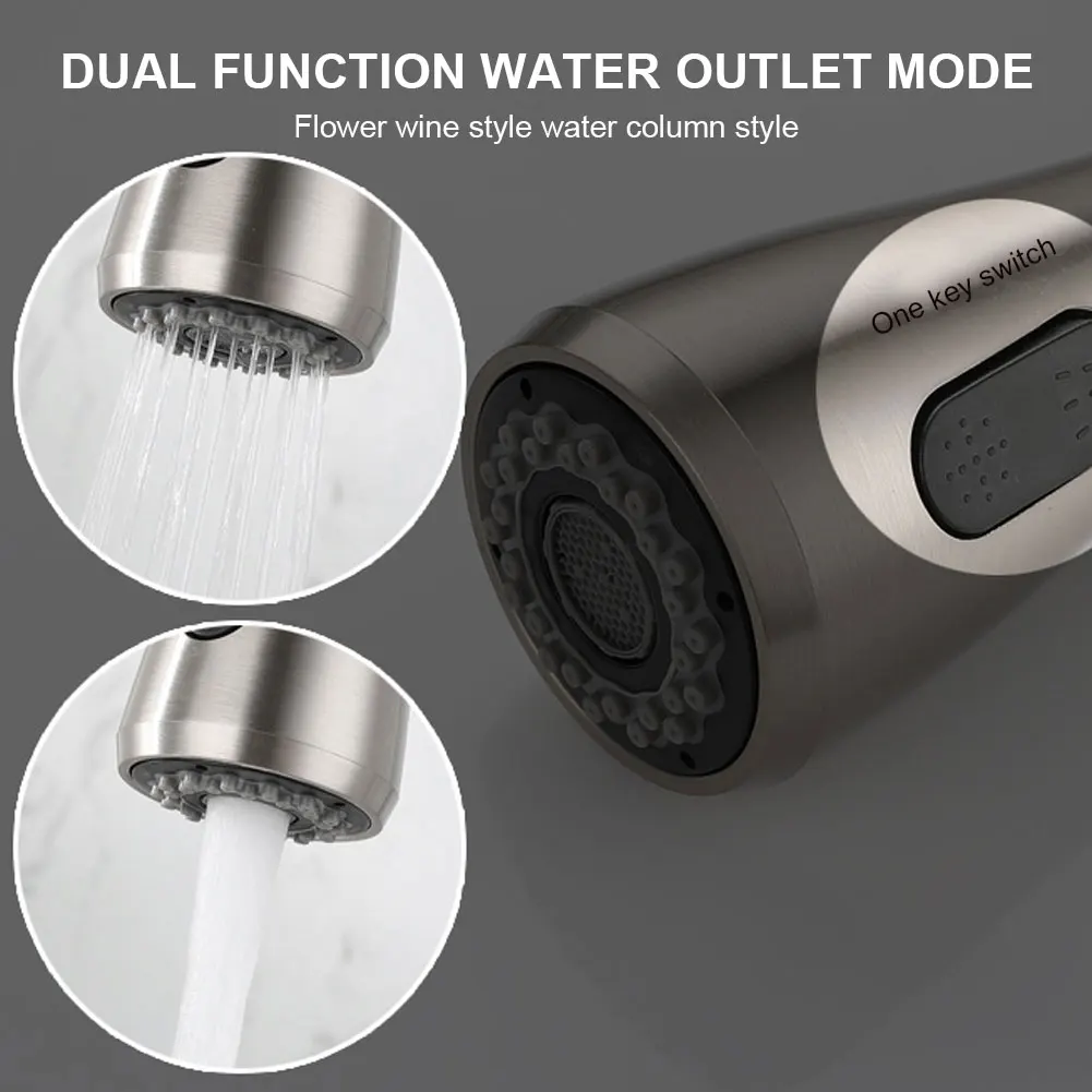 

304 Stainless Steel Pull Down Automatic Sensor Water Faucet Touch on Kitchen Faucets for Bathroom, Toilet, Kitchen, Hotel
