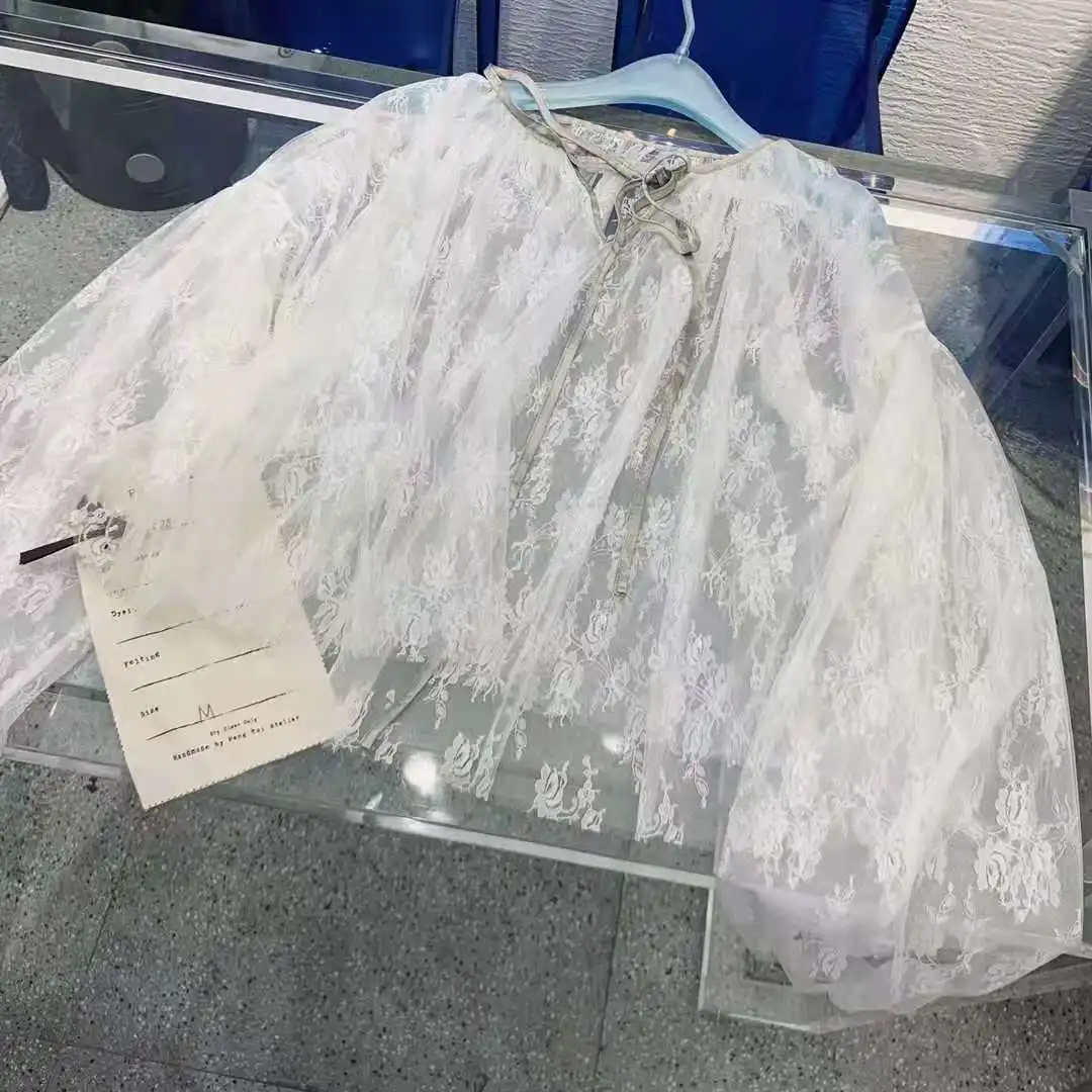 

Summer 2021 new jacquard lace shirt women's clothing