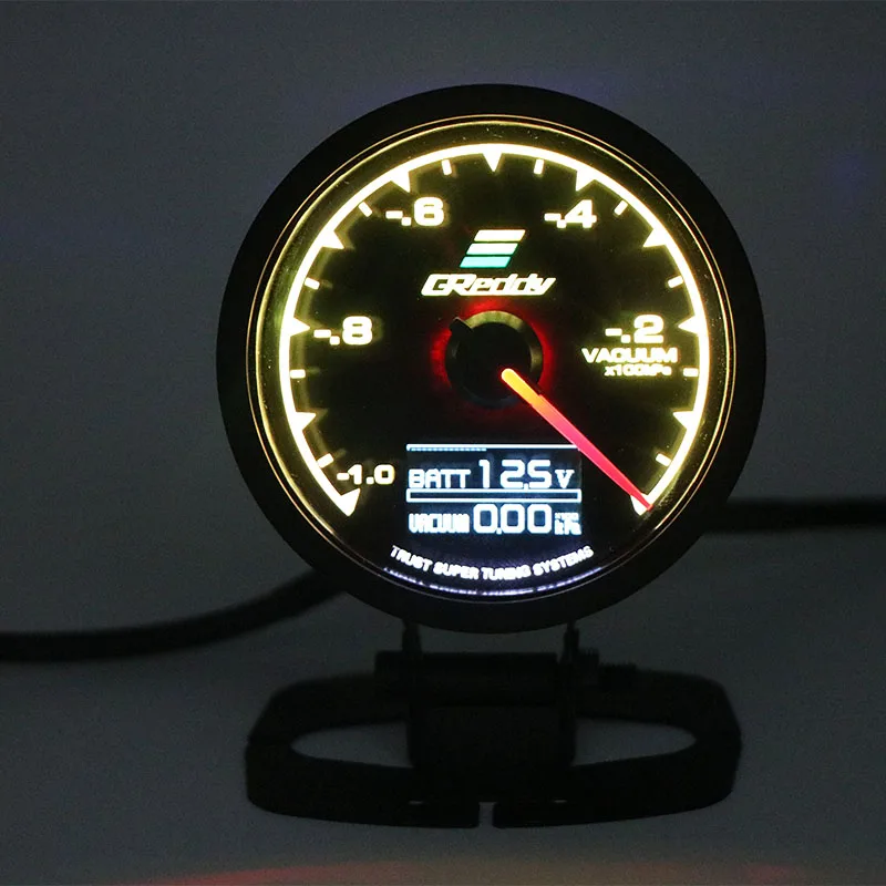 62 мм 7 цветов в 1 гоночный манометр GReddi Multi D/A ЖК-цифровой дисплей Turbo Boost автомобильный измерительный прибор 2,5 дюйма