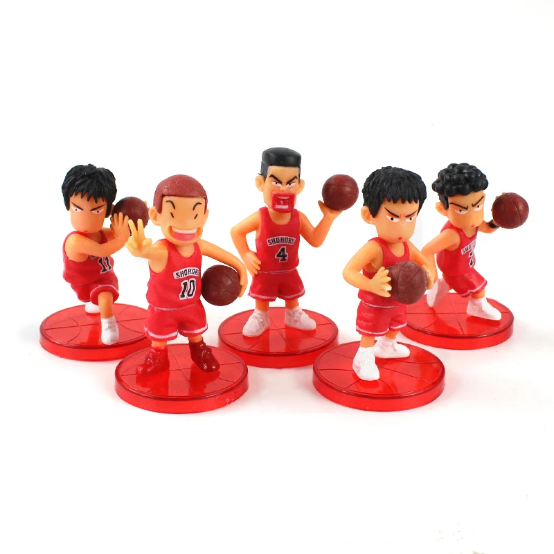 Горячая новинка 5 шт./лот набор экшн-фигурок Slam Dunk аниме сакураги ханамичи