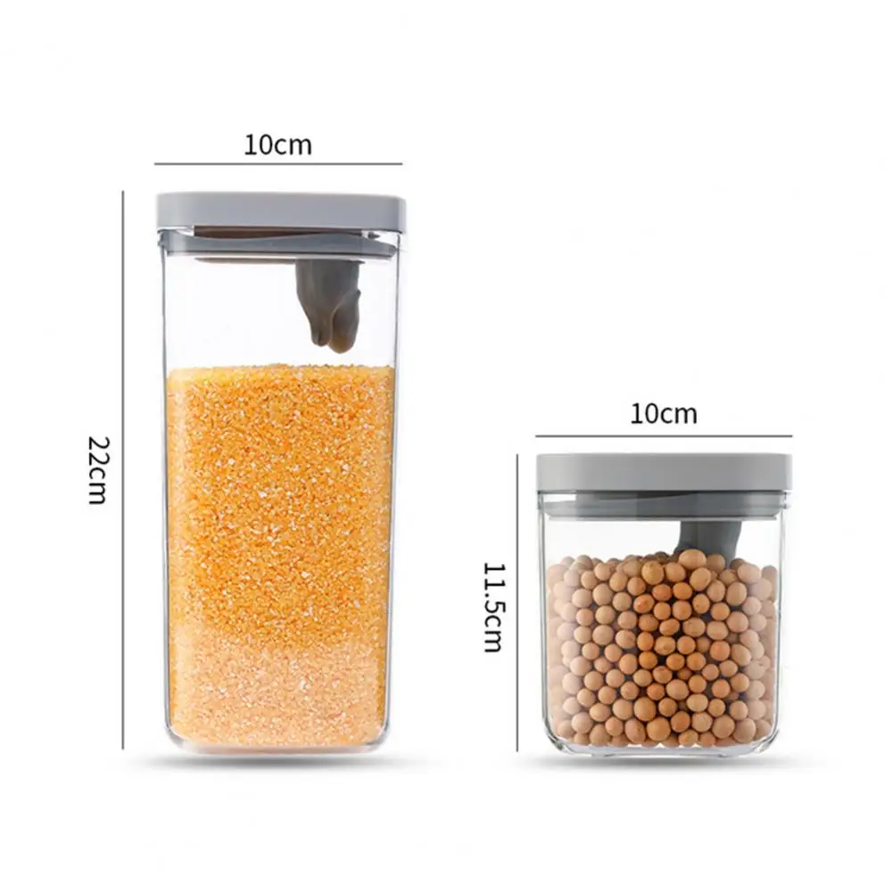 

Hot Sales 550ml/2000ml Food Container Eco-friendly Good Seal Performance ABS Food Sealed Jar with Airtight Lid for Home