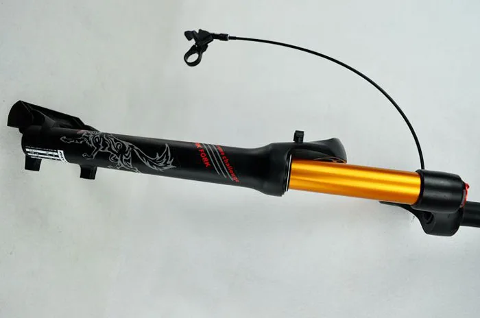Пневматическая вилка Pasak Mtb 2" 27,5" 2" Золотая трубка 1 1/8" подвесная линия для горного велосипеда с дистанционным управлением RL HL