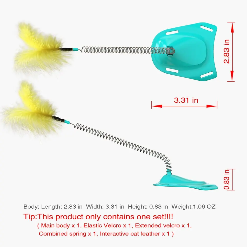 

Cat Toys Foot-Tied Cat Toys Funny Cat Teasing Toys For Cats Cat Spring Teasing Stick Interactive Cat Toy Pet Interaction