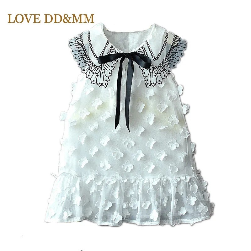Платья для девочек LOVE DD & MM летняя новая детская одежда 2020 милое Сетчатое платье