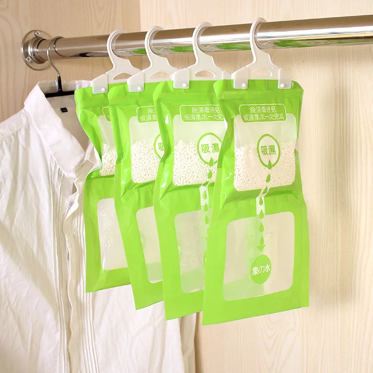 

5PCS Hangable wardrobe mold bag moisture-proof anti-mold desiccant wardrobe dehumidification moisture-absorbing bag
