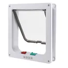 Откидная дверь Baitewei для собак и кошек с 4-сторонним замком безопасности, откидная дверь для собак, кошек, котят, небольшие ворота из АБС-пластика для домашних животных, комплект дверей для кошек и собак