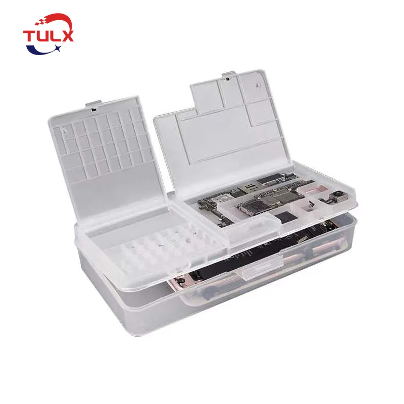 

Коробка для хранения Iphone, 5 шт., ЖК-экран, материнская плата, интегральная микросхема, винты, контейнер, ремонтные инструменты, стандартная ко...