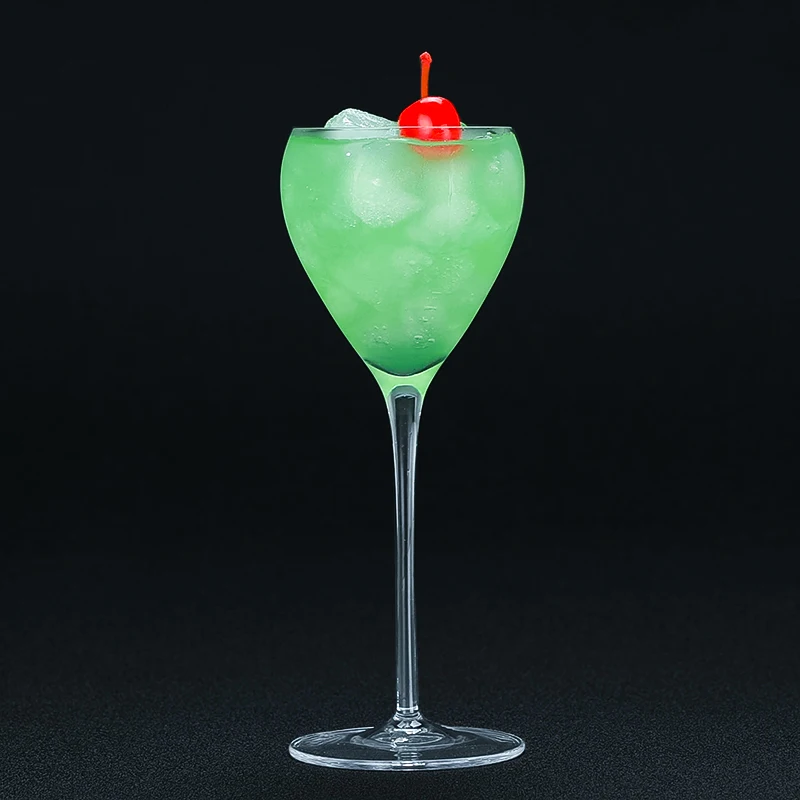Новинка 2019 бокалы для мартини с высоким содержанием кристалла в форме сердца 190