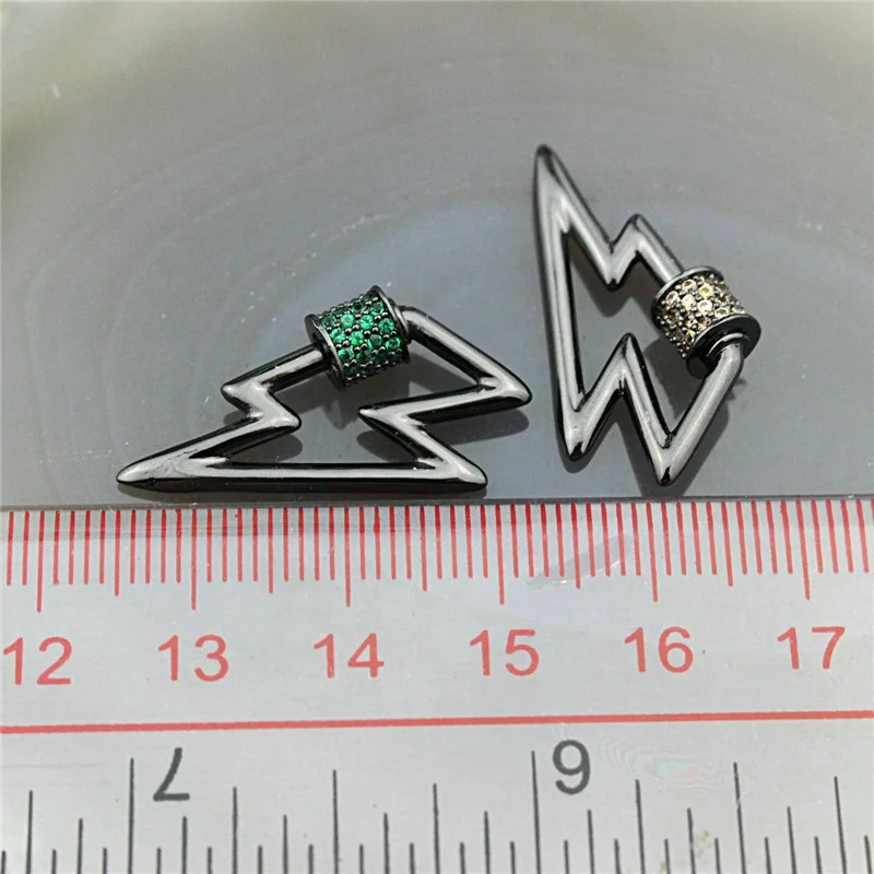 10 шт./лот подвеска с микрозакрепкой из фианита 13*32 мм новый дизайн красочная