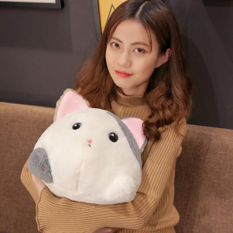 

30/40cm Kawaii Huggable Stuffed Lying Animal Dolls Cute Rabbit Mouse Dog Cat Plush Toys Gifts For Kids
