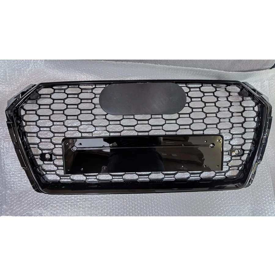 Для RS4 Style Front Sport Hex Mesh Honeycomb Hood решетка глянцевый черный для Audi A4/S4 B9 2017-2019 |