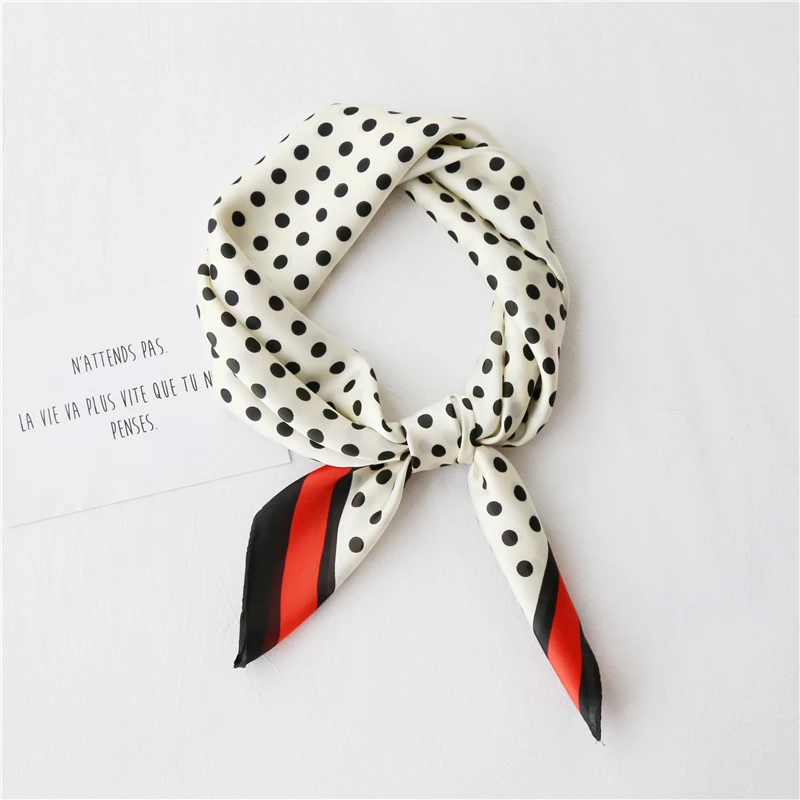 Высококачественные квадратные шарфы из искусственного шелка 70*70 см женский