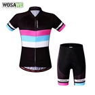 WOSAWE Женская веломайка, женская летняя велосипедная одежда, дышащие женские топы с коротким рукавом, велосипедные комплекты, футболка для безопасного верховой езды