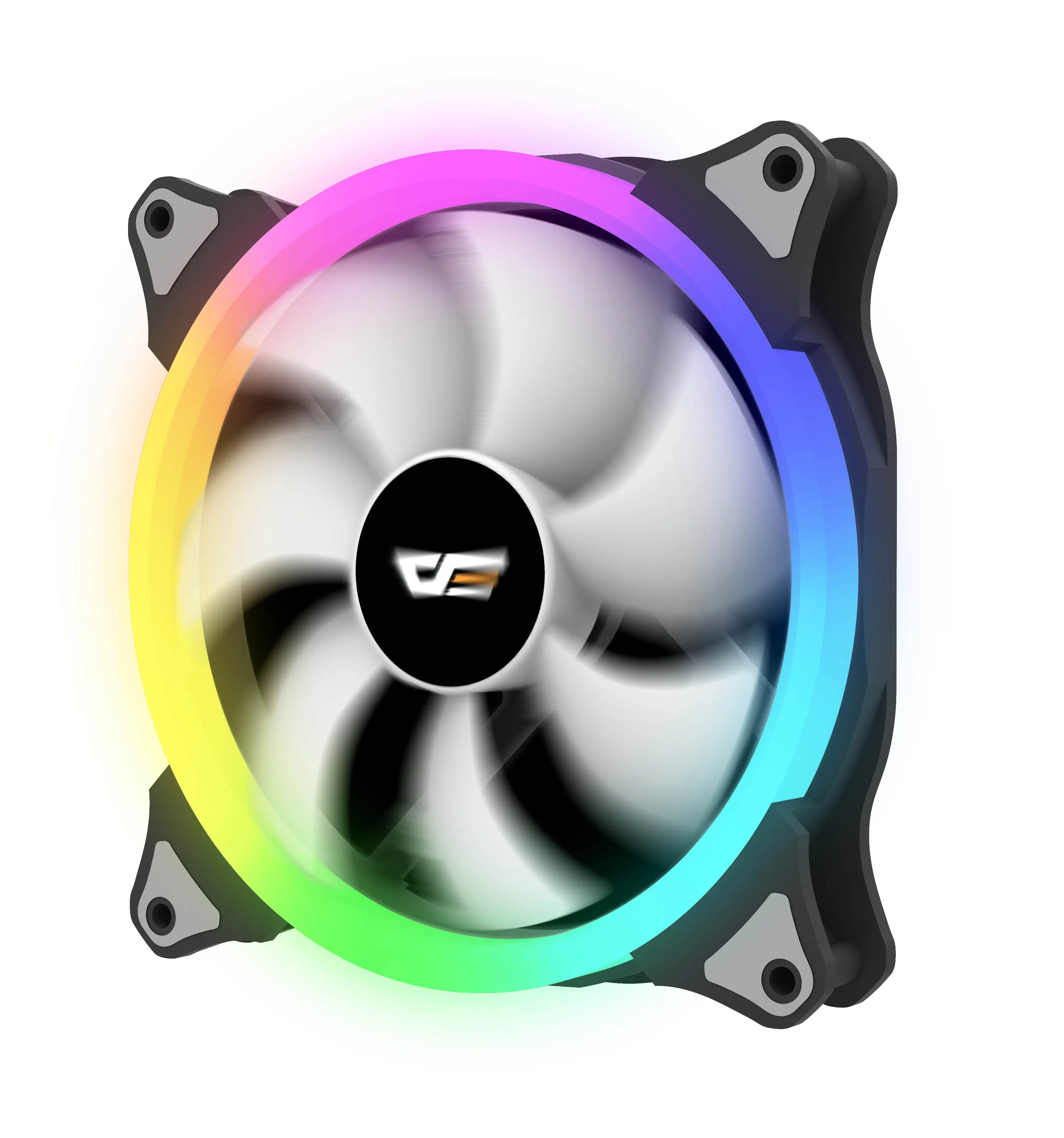 14cm fan Aigo darkFlash AURA SYNC 3 P-5 V Вентилятор охлаждения ПК 140 мм светодиодный вентилятор охлаждения компьютера ПК кулер бесшумный чехол контроллер вентилятора - Цвет лезвия: 14cm fan