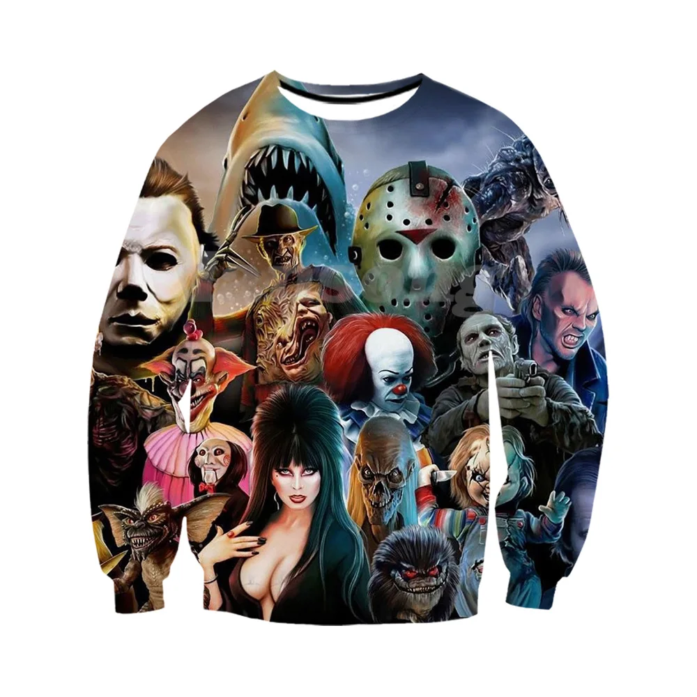 Футболка с 3d принтом монстров из фильма ужасов/толстовка/худи/брюки модная
