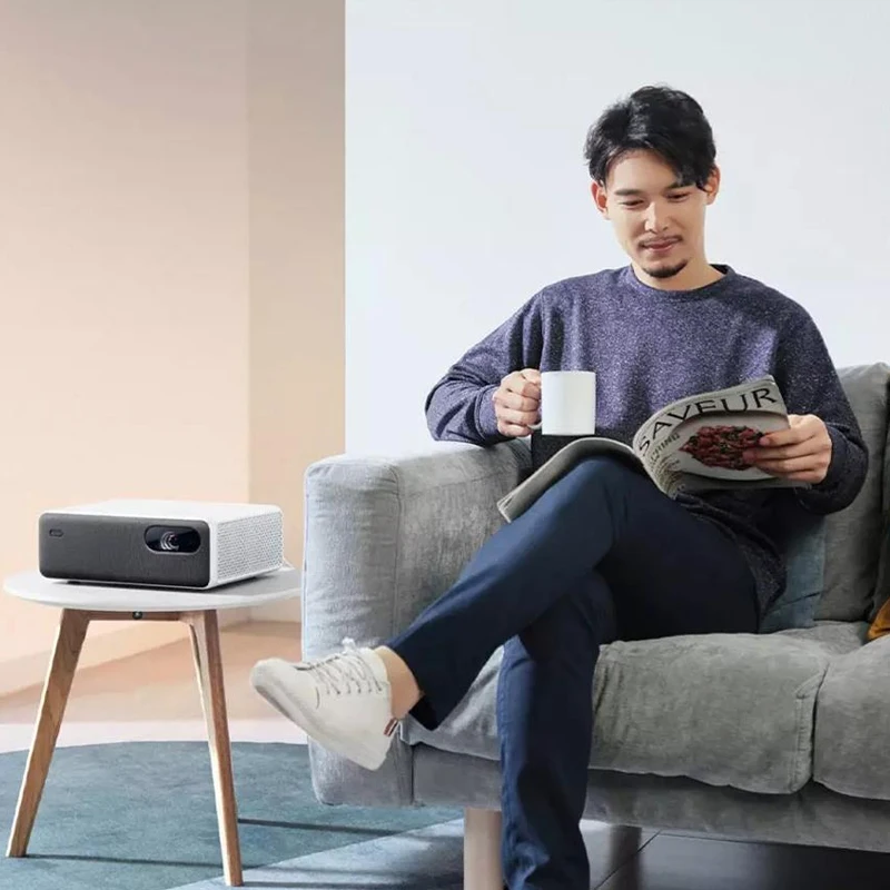 Лазерный проектор Xiaomi Mijia 1080P Full HD 2400 ANSI люменов Android Wifi Bluetooth ALDP домашний кинотеатр