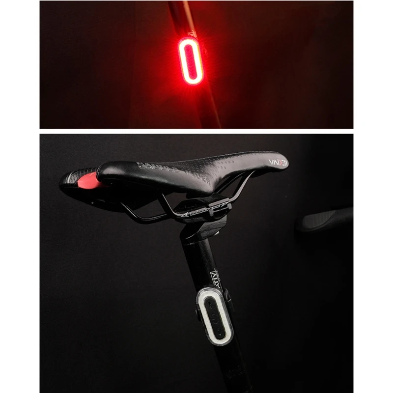 

Cycling Tail Light Bike Rear Lamp Rechargable Warning Safety Lantern Taillight 448D