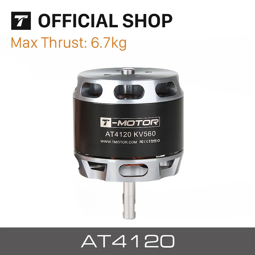 T-MOTOR AT4120 длинный вал 250kv 500kv 560kv бесщеточный электродвигатель для