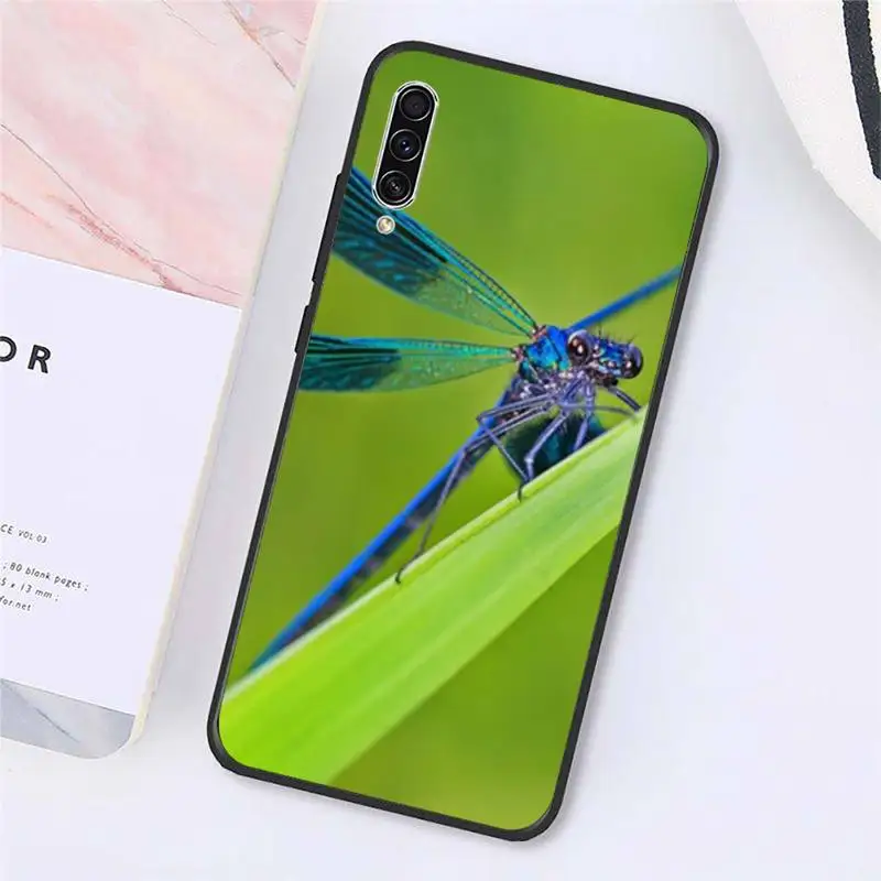 

dragonfly animal Phone Case For Samsung galaxy S 9 10 20 A 10 21 30 31 40 50 51 71 s note 20 j 4 2018 plus Luxury brand shell